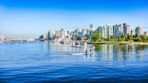 Vancouver summer skyline